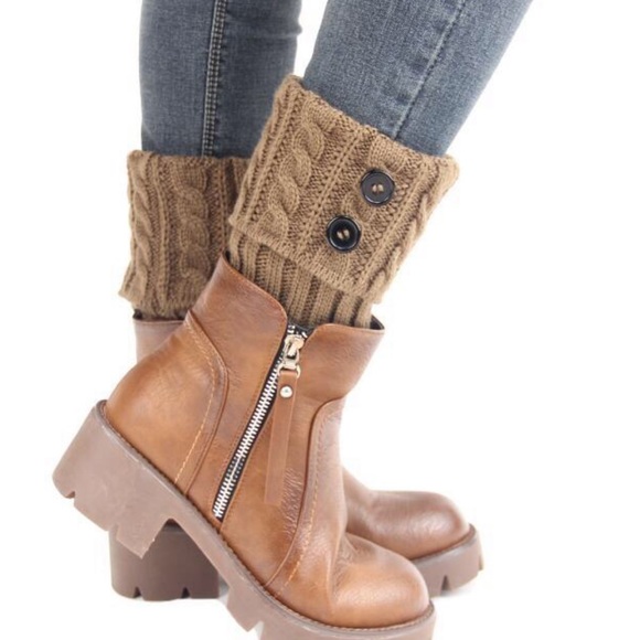 Accessories - 🔺SALE🔺Cable Knit Brown Leg Warner’s/Boot Cuff
